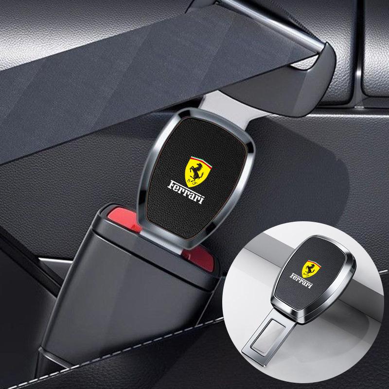1pcs Car Seat Belt Clip Extension Plug Auto Safety Seat Lock Buckle For Ferrari Roma F80 296 GTB GTS SF90 Stradale Spider Spyde HL7