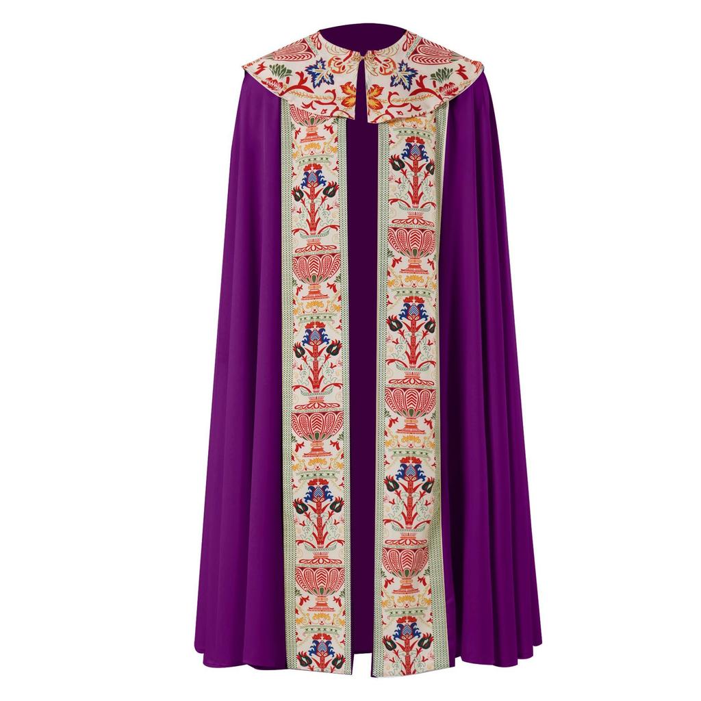 European Medieval Court Cloak Costume for Halloween & Stage Performances
