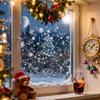 35x50cm/30x45cm Christmas Tree Stickers 2 Sheets Decals Static Christmas Tree Window Sticker For Home Party Glass Door Wall