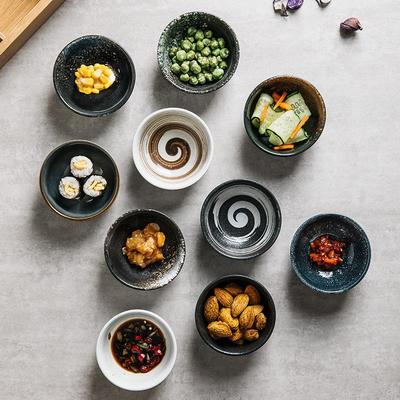 Japanese Retro Ceramic Snack & Sauce Bowl for Sushi and Seasoning
