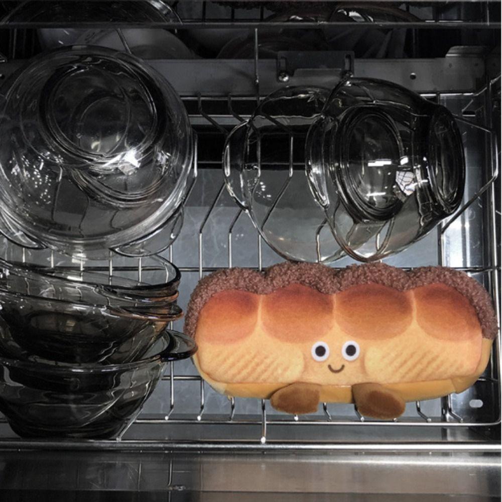 Large Capacity Bread Toast Pencil Case Toast Toast Pencil Case Plush Pen Pouch  Student Gift
