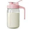 Large Capacity Cold Brew Coffee Maker - 34oz/64oz Thick Mason Jar with Handle, Spout, Lid, and Stainless Steel Filter