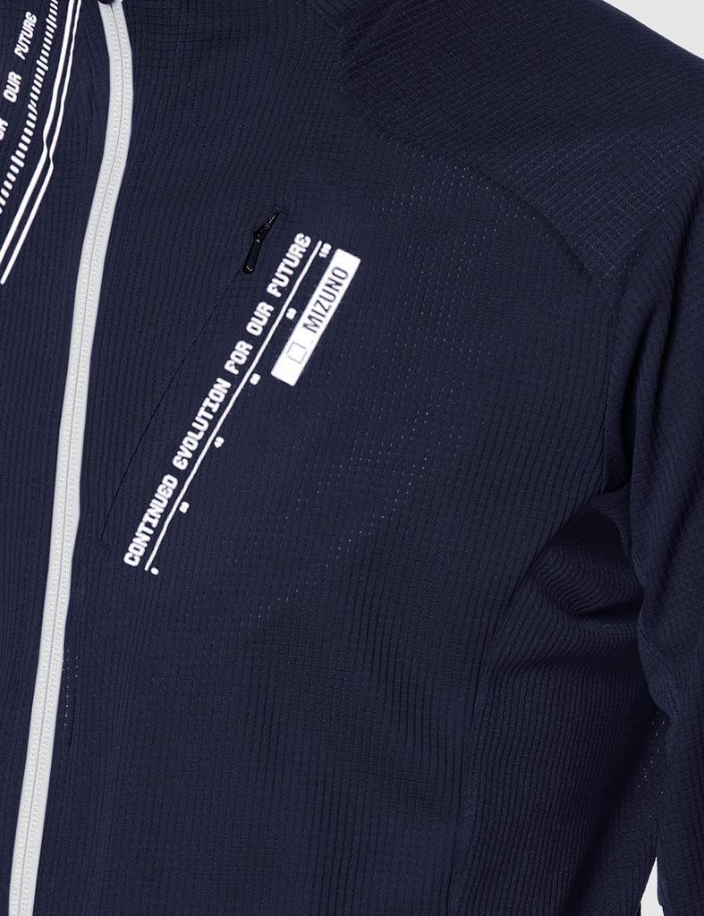 Training Wear Dry Aeroflow Jacket Sweat Absorbent Quick Drying Breathable 32MC0050 Deep Navy Japan M To Japanese Size [Mizuno] Men's (Equivalent M)