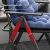 Folding Metal Recliner Chair with Footrest