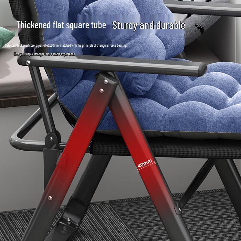 Folding Metal Recliner Chair with Footrest
