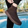 Women Shoes Casual High-Top Flats Couples Platform Sneakers Slip-On Socks Shoes for Men