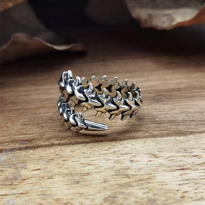 Yousheng Open Ring Electroplating Geometric Retro Wear Resistant Adjustable Decorate Hypoallergenic European And American Alloy Knuckle Ring Jewelry