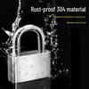 Luodeli 304 Stainless Steel Waterproof Long Shackle Padlock
