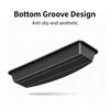 Under Seat Car Tray, Black ABS Storage Box with Slide-In Placement for Front Seat Small Item Control and Routine Cabin Use in Cars