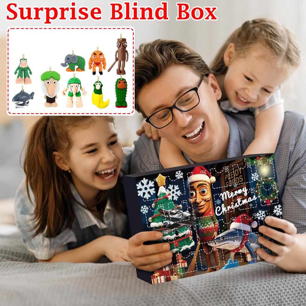 3D Stereoscopic Pendant Airplane Box Countdown Christmas Calendar Blindbox