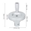 Lathe Handwheel 8mm Inner Diameter High Accuracy Aluminum Alloy Replacement Hand Wheel for Sliding Table Guide Rail