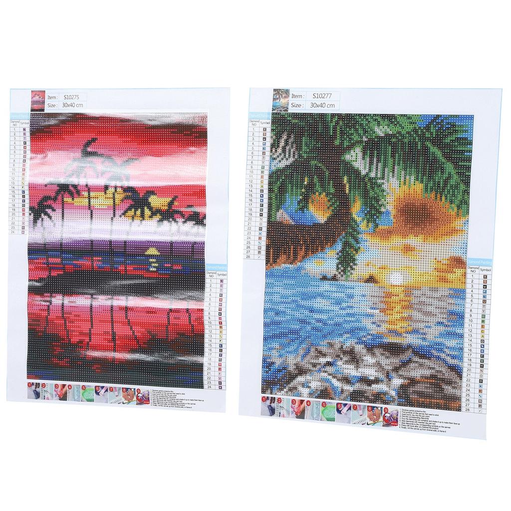 Seascape Pattern Diamond Painting Embroidery Cross Stitch Picture Supplies Arts Craft Wall Decor