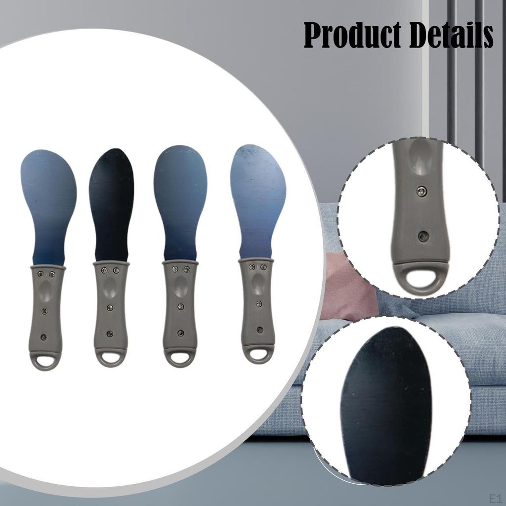 4 Pieces Smoothing Finisher Metal Caulking Spreaders Carbon Steel Caulk Removal Tools Grout