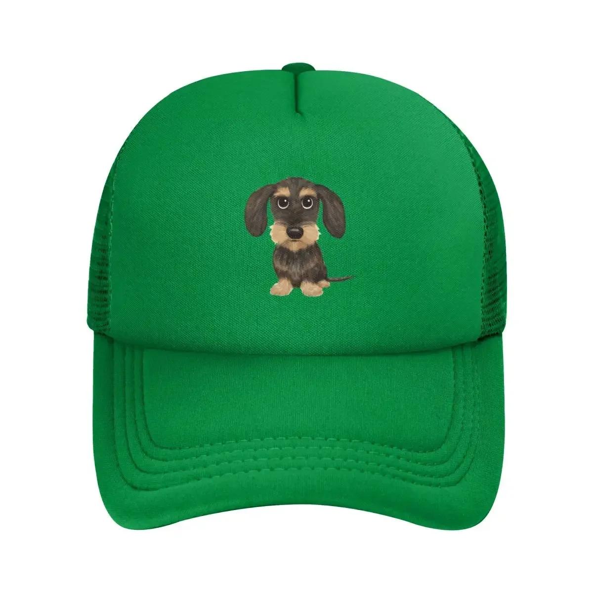 

Wirehaired Dachshund Wire Haired Wiener Dog Wild Boar And Tan Teckel Mesh Baseball Caps Snapback Baseball Hats Casquette Unisex One Size