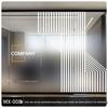 Gradient Frosted Glass Film: Semi-Transparent Office Partition Sticker.