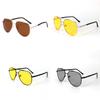 Frame Classic Metal Grey Lens Polarized Sunglasses Men And Women In Summer