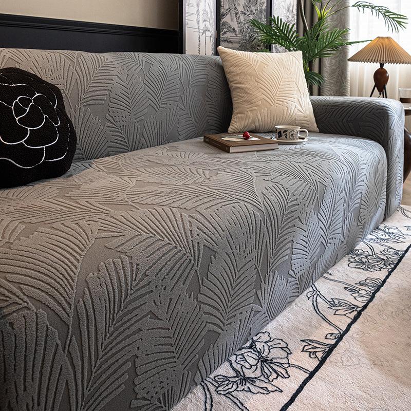 Polar Fleece Simple Style Sofa Cover All Inclusive Straight Row Combination Sofa Cover Home Elastic Sofa Cover