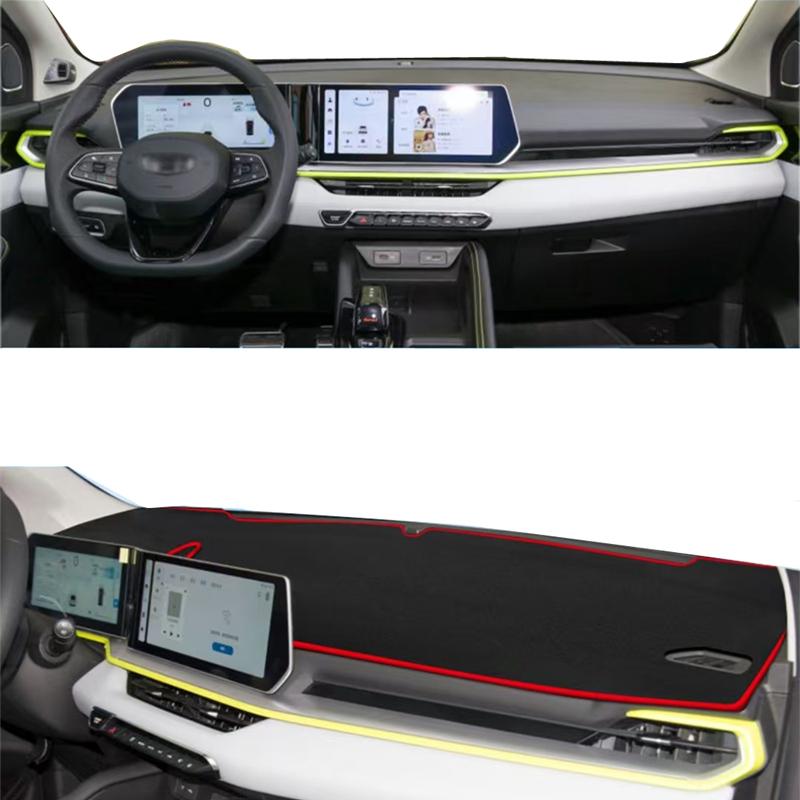 Für Geely Coolray   2024 2025 Armaturenbrett Abdeckung Matte Pad Innen Armaturenbrett Sonnenschutz Teppichschutz Autozubehör
