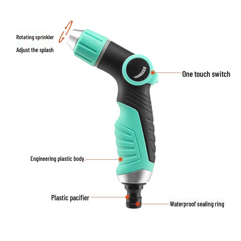 Multifunctional High-Pressure Water Spray Gun for Garden, Floor, and Car Cleaning
