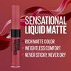 Maybelline New York Sensational Liquid Matte Lipstick 7ml Pack Of 1 Intense Full Coverage Non-Sticky Matte 22 Peach Addict