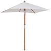 Foldable garden parasol, rectangular beach umbrella, water-repellent and UV-resistant for beach, balcony, terrace and garden