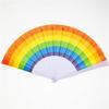 Rainbow Hand Fan,Pride Folding Hand Fan,Colorful Lgbts Hand Held Fan,Plastic Folding Fan for Music Festival Event Party