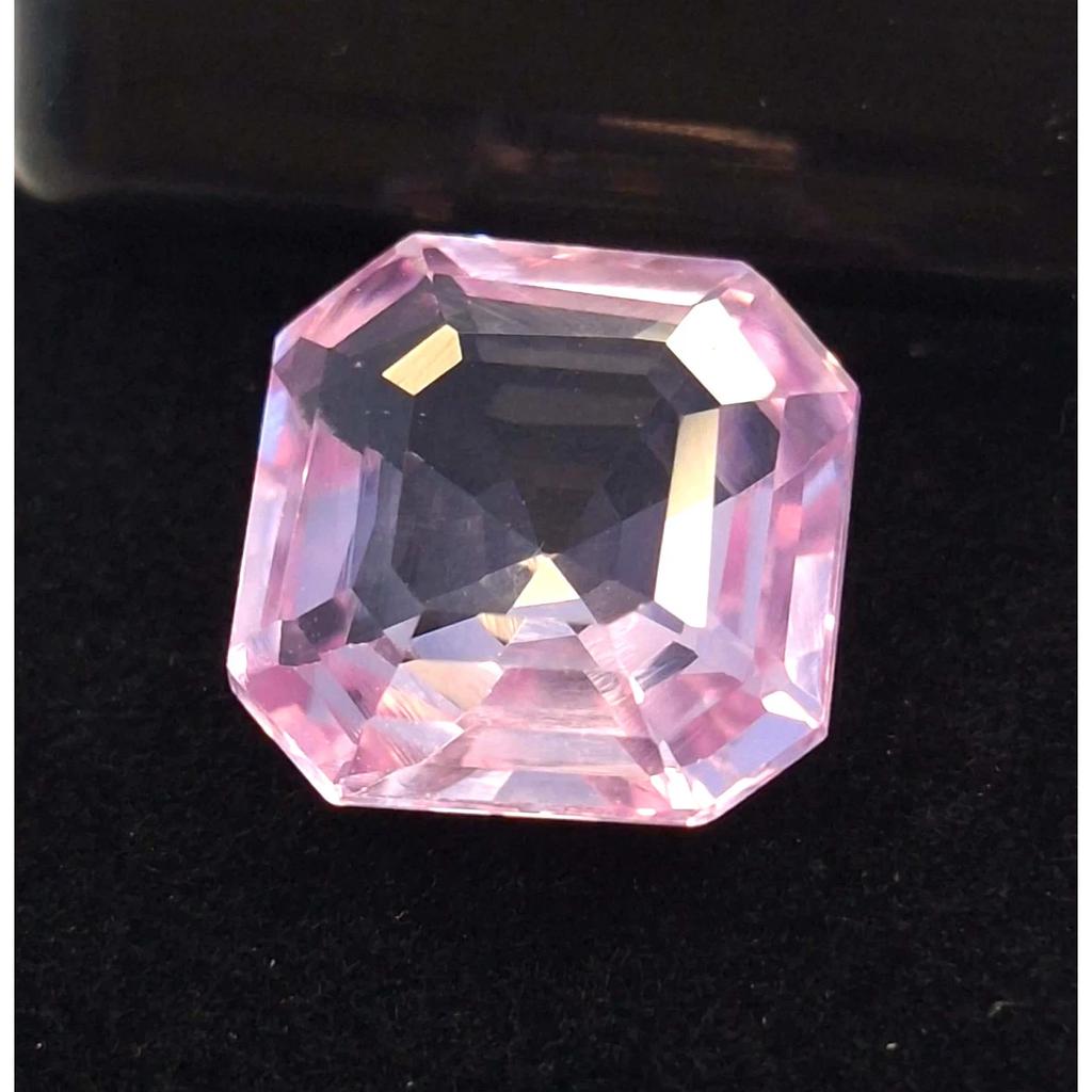 Fabulous Natural Light Pink Sapphire 9-11 Ct Asscher Cut Certified Gemstone
