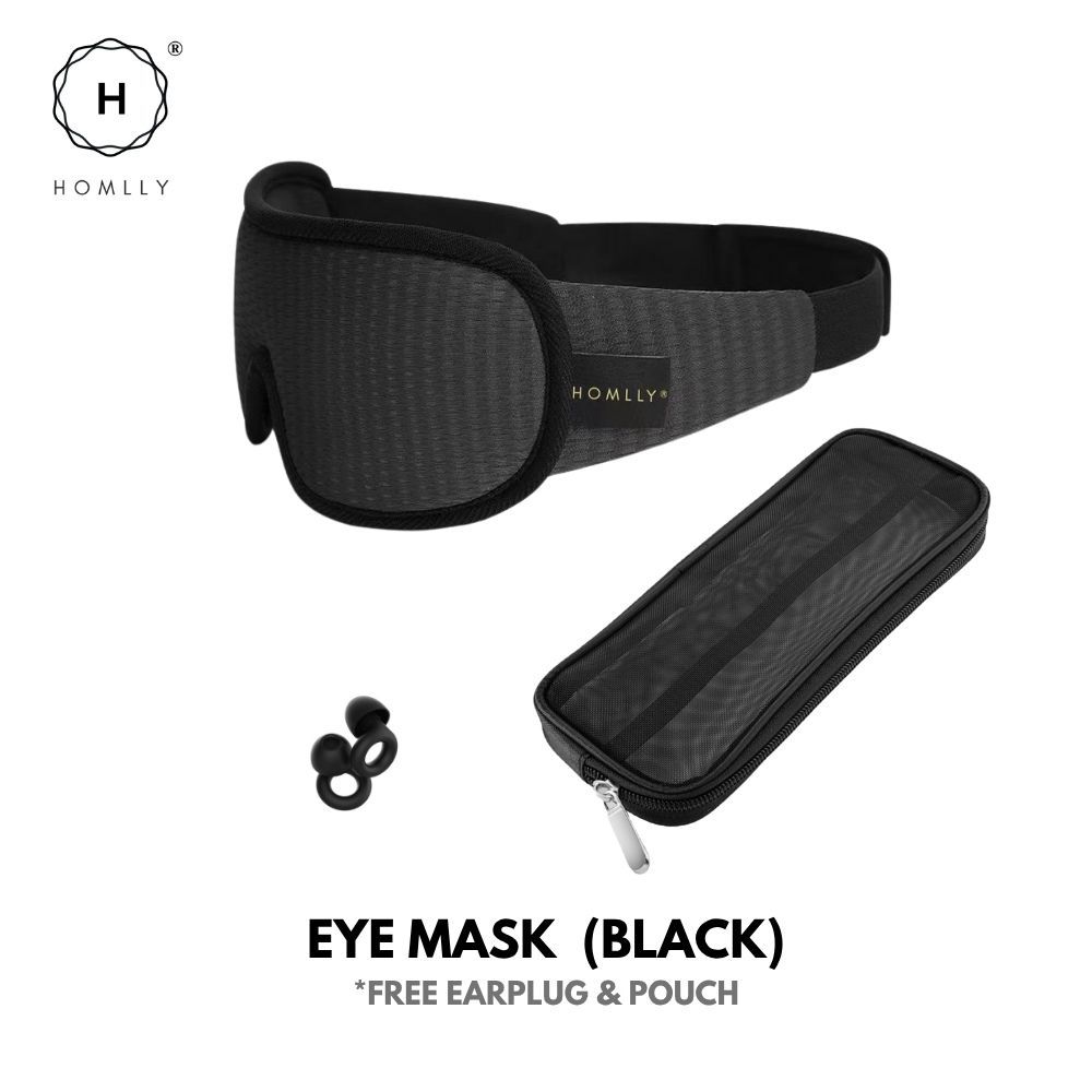Homlly Luna Eye Mask - 99% Blackout 3D Contoured Sleeping Travel Eye Mask Blindfold