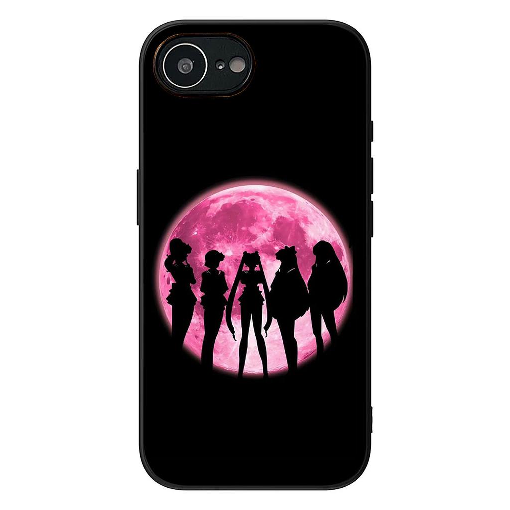 S-Sailors Anime Girl Moon Protective Cover for Apple iPhone 16 17 Air 14 15 Pro Max Plus 16+ 16E 14+ ProMax Phone Case