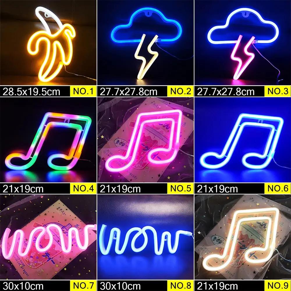 LED Neon Nattlys Skilt Veggkunst Skilt Nattlampe Jul Bursdagsgave Bryllupsfest Vegghengt Neonlampe Hjemmedekor
