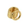6Pcs 28mm Round Circle Carabiner Spring Snap Clip Hook Keychain