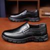 Genuine Leather Men Casual Shoes Soft Sole Comfortable Loafers for Men Fashionable Slip-on Driving Shoes Non-slip Business Shoe