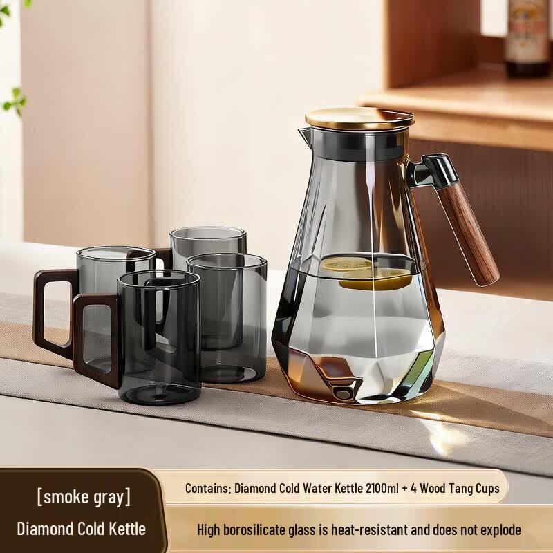 Heat-Resistant Glass Cold Water Pitcher