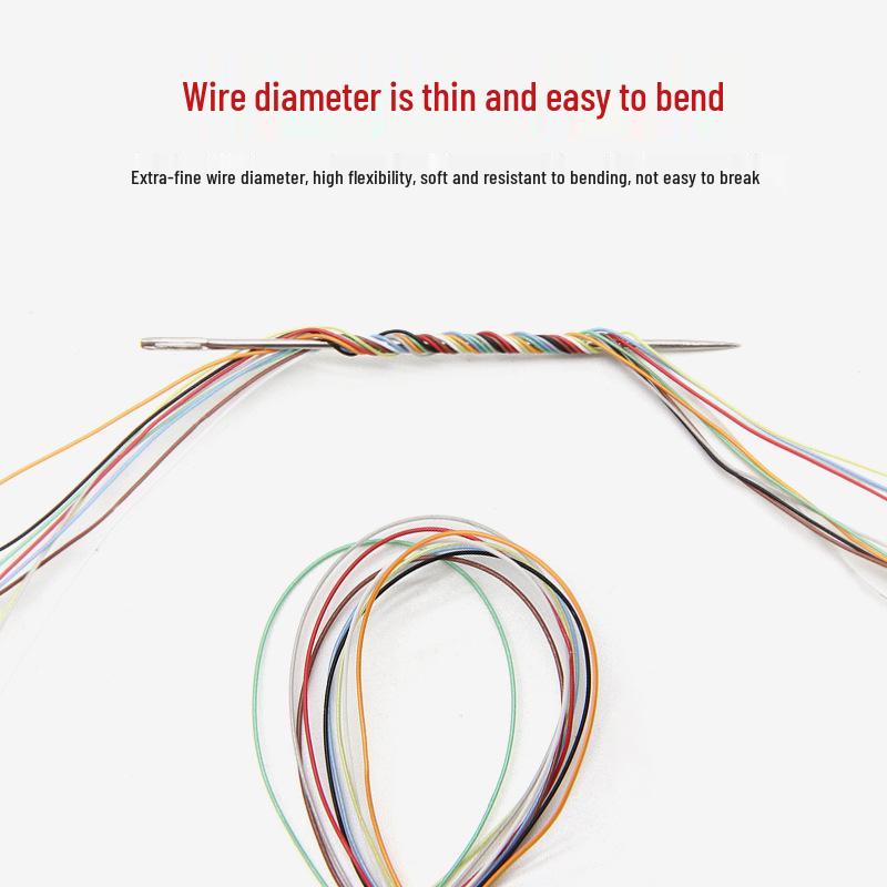 

10064 Високотемпературний тефлоновий дріт, надтонкий 26-40 AWG електронний провідник White-36AWG-10m