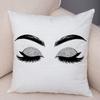 Home Decor Sexy Women Eyelash Pillow Cover Sofa Car Cartoon Eyes Print Cushion Cover Pillow Cover Funda De Almohada