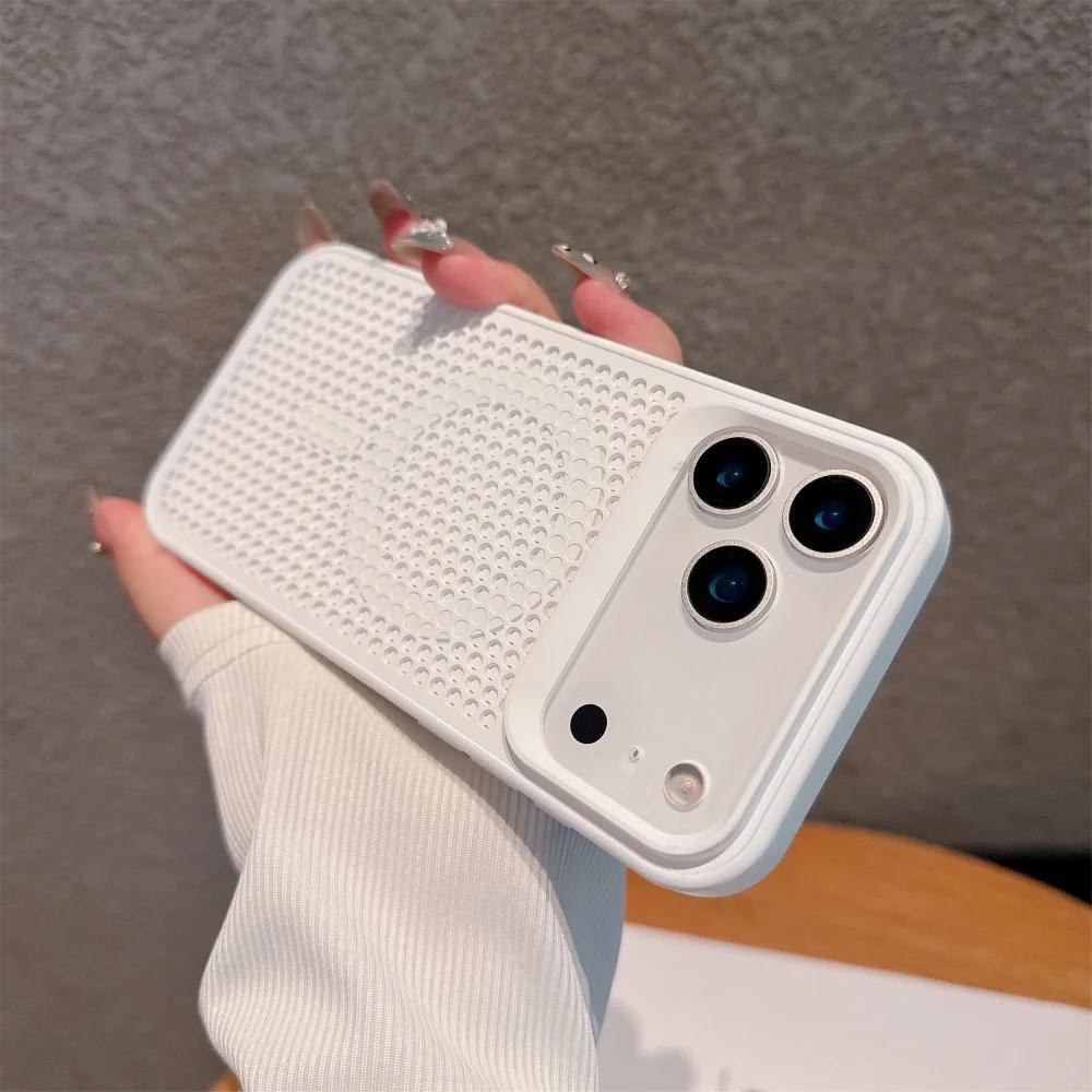 Honeycomb Heat Dissipation Magnetic Wireless Charging Case for IPhone 17 16 Pro Max 14 15 Plus 13 12 17 Air 11 for Magsafe Cover