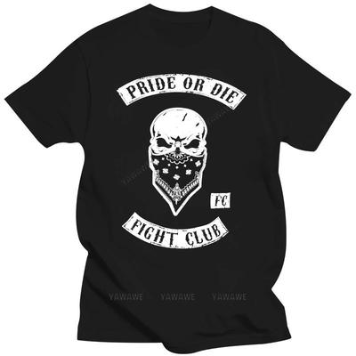 Men Summer T-shirt Funny Print Short Sleeve T Shirt Pride Or Die Shirt Fight Club Men's Casual T-Shirt K1 Boxen Muay Thai BJJ