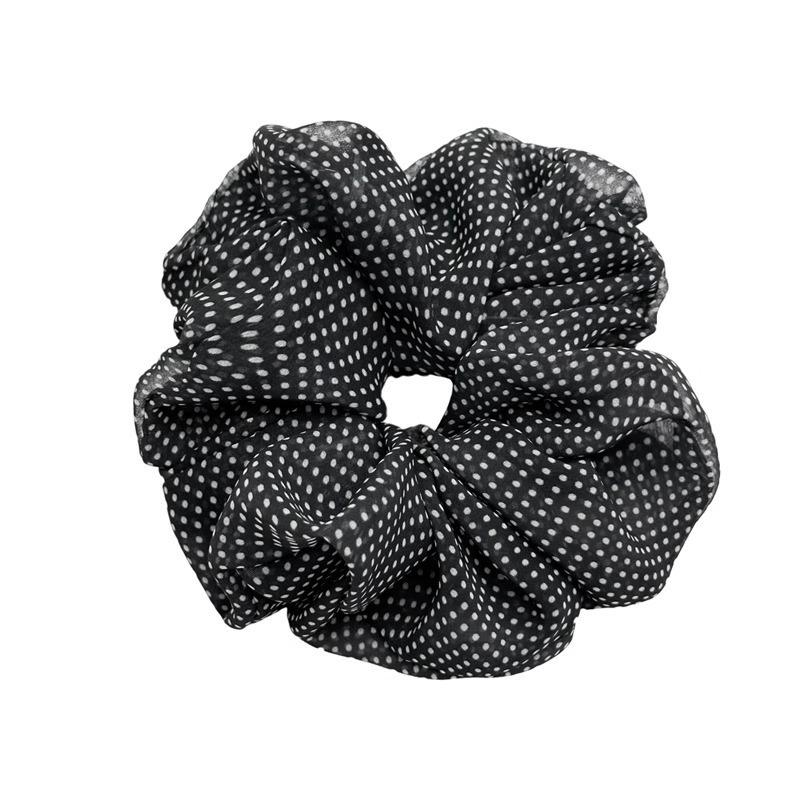 Korean Polka Dot Hair Tie: Soft, Versatile Accessory for Spring/Summer – Blogger-Style Large Scrunchie