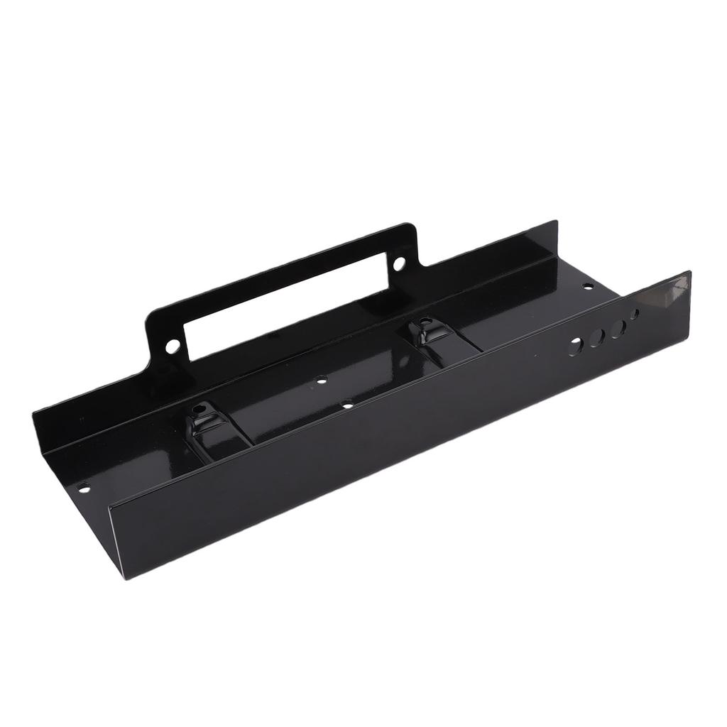 Winch Mounting Plate 10x4.5 Inch Raised Pattern 15000LBS Load Capacity Heavy Duty Steel Winch Mount for SUV Truck ATV UTV