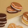 Embroidery label Original cartoon food biscuits Embroidery sticker Self-adhesive patch sticker Accessories cloth sticker