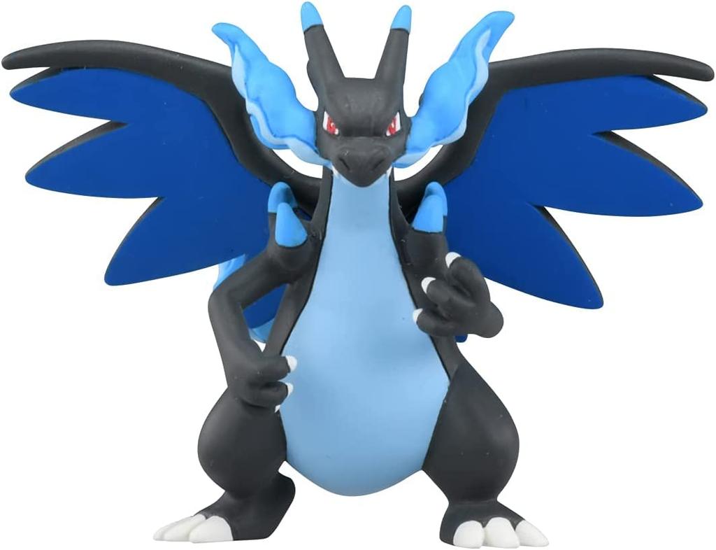 Takara Tomy Moncolle Mega Charizard Figure Ages 4 and Meets Toy Safety ST Mark TAKARA TOMY "Pokémon MS-51 X" Pokémon Toy, Up, Standards, Certified,