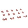 Wearable Nail Bean French Red Fake Nail Wearable Nail Sticker Removable Finished Nail Piece Nail Sticker