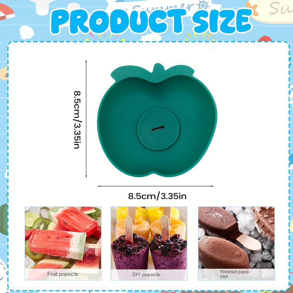 Ice Cream Holder Drip-Proof Popsicles Rack Silicone Anti-Drip Ice Cream Bracket Reusable Portable Ice Cream Holder Protector зелёный