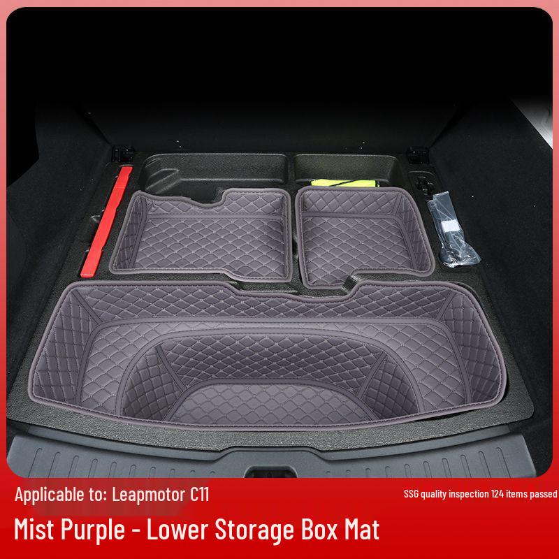 Compatible Leapmotor C11 Trunk Mat - Surround Design, Wear-Resistant, Fits 26 Models