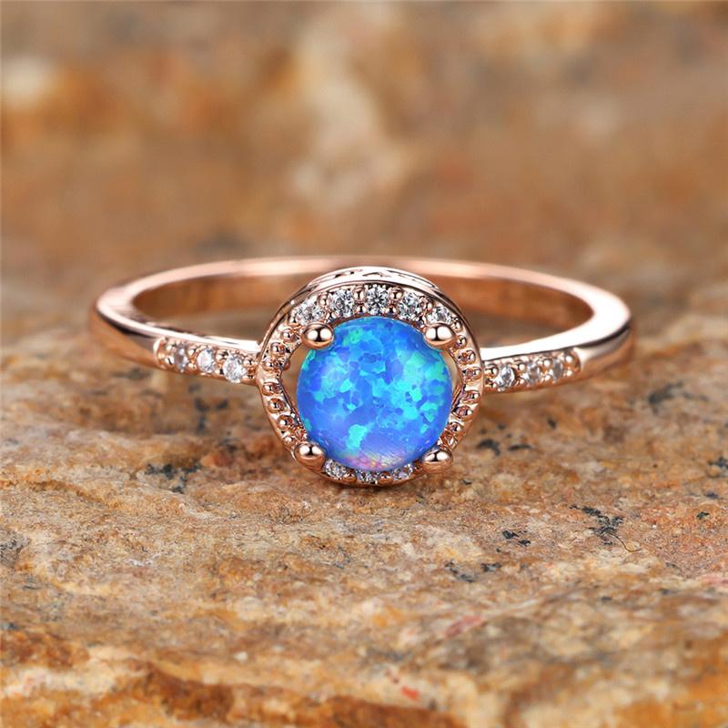 Inele de Angajament cu Piatră Ovală Mare Inele Ou cu Opal Alb Foc Pentru Femei Inele de Căsătorie Aurii Vintage Bijuterii Accesoriu Minimalist