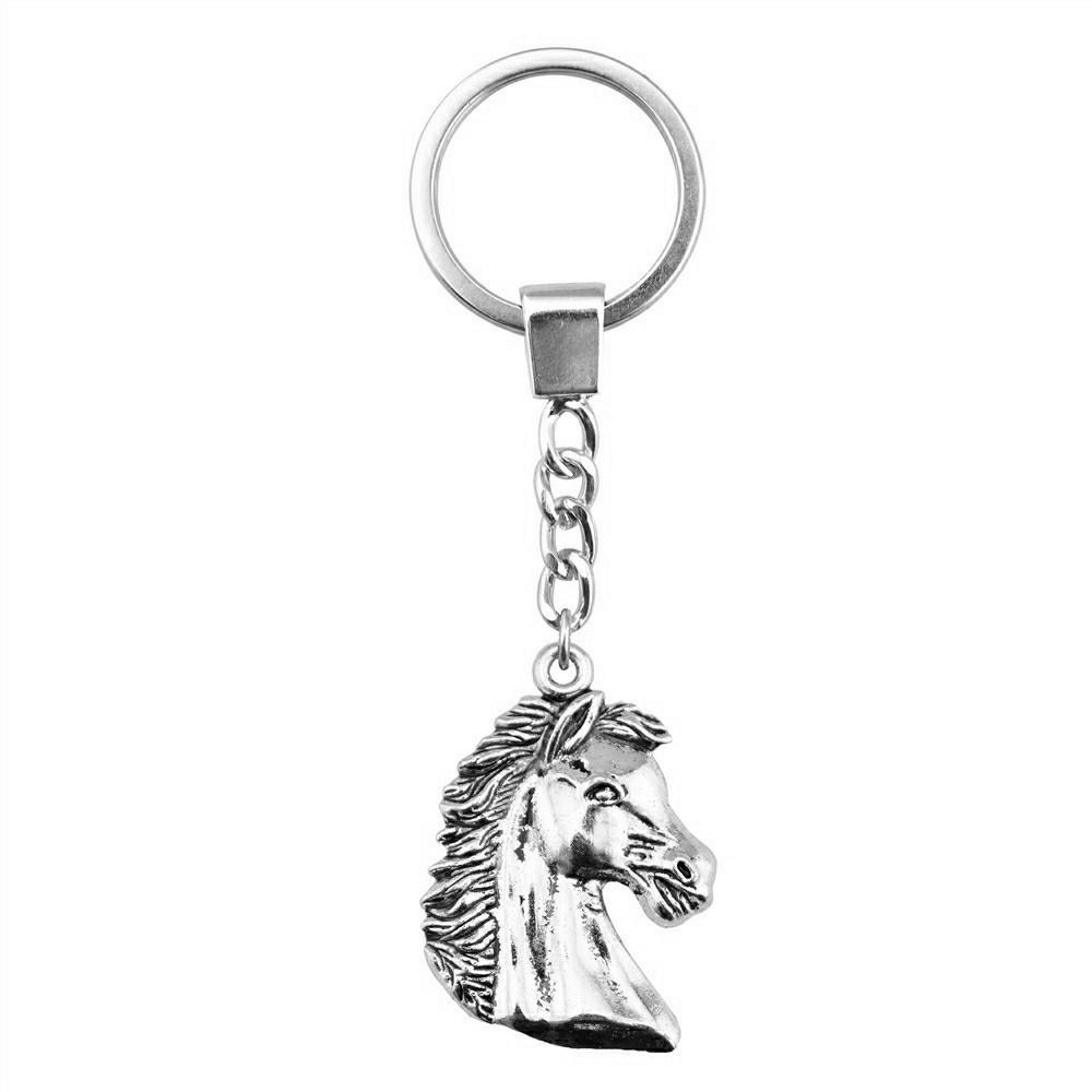 Pendentifs Porte-clés Éléphant Amoureux des Animaux Bijoux en Métal Artisanat Anneau 30mm