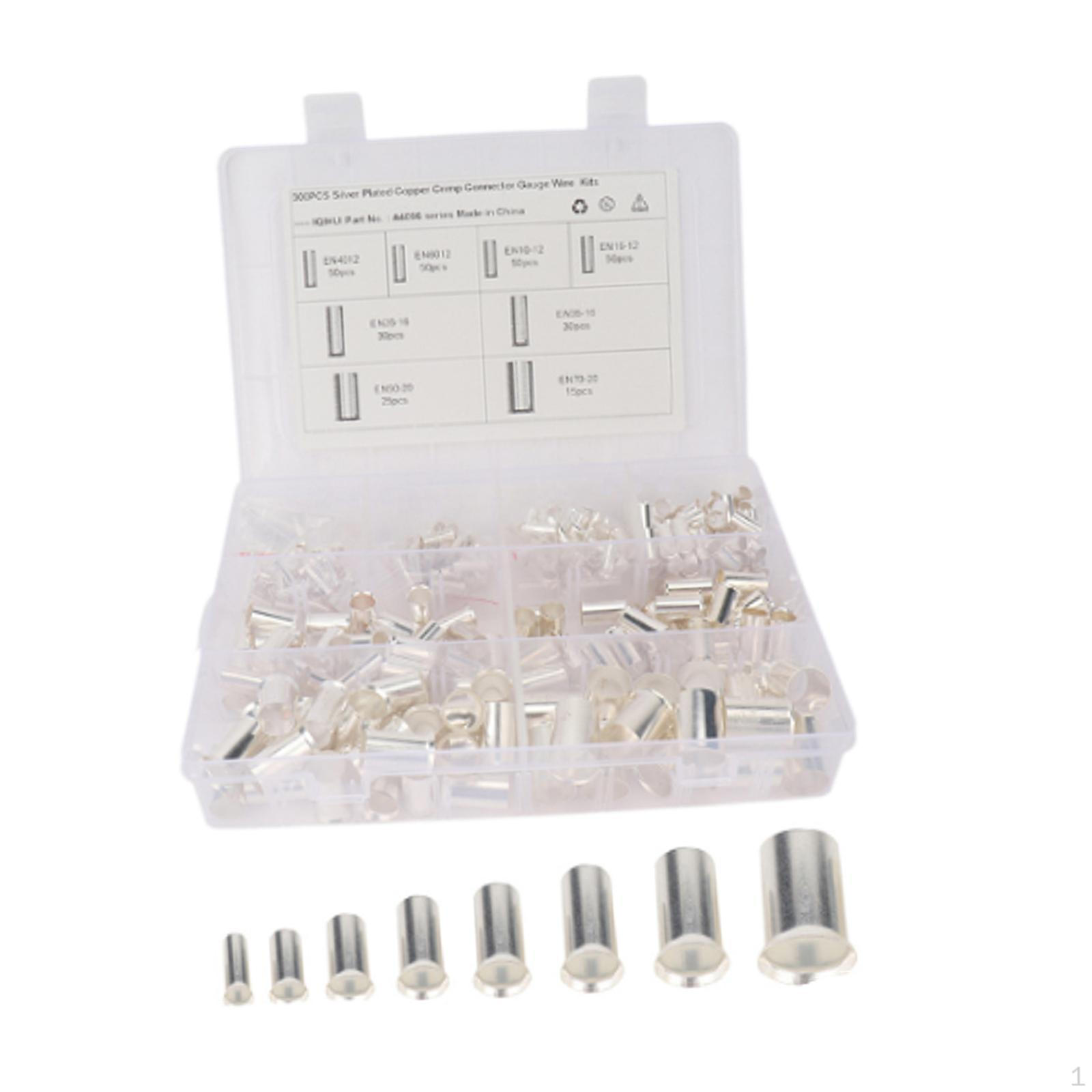 

300 шт., медный стыковый соединитель, фитинги, неизолированный корпус кабеля