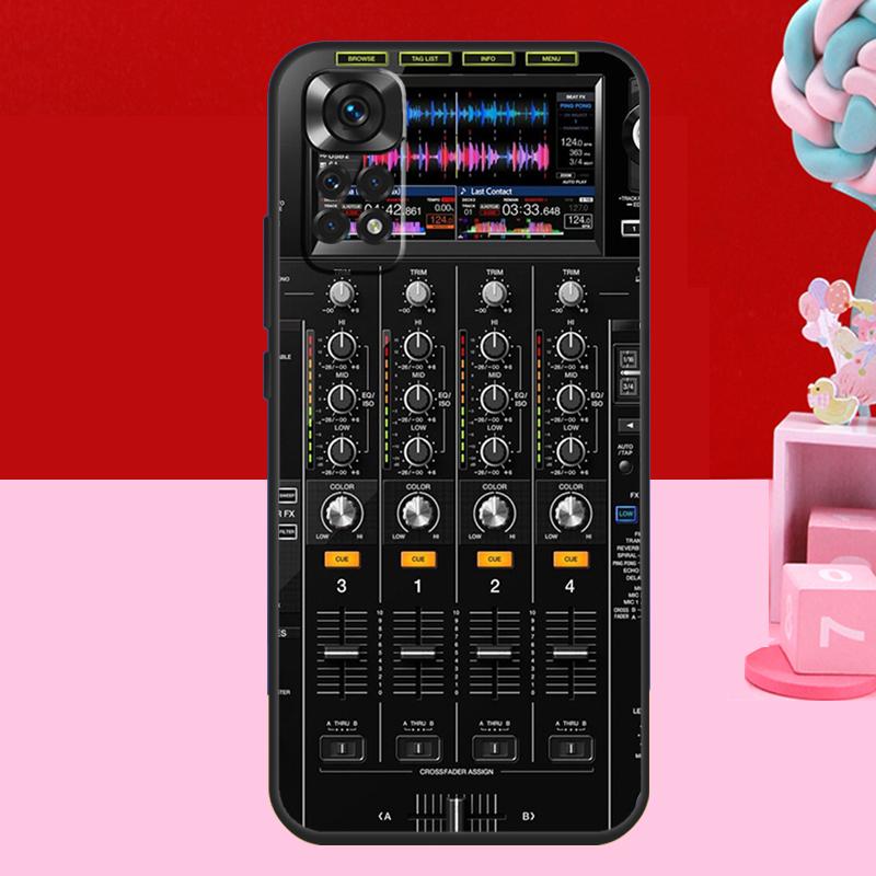 Music DJ Controller Mixer Case For Xiaomi Redmi Note 14 13 12 11 10 15 Pro Plus Redmi 15 C 13C 10C 12C 14C Soft Cover