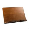 Wooden Desktop Book Rest Ergonomic Stand, with Page Holders Sturdy Adjustable Laptop Riser for