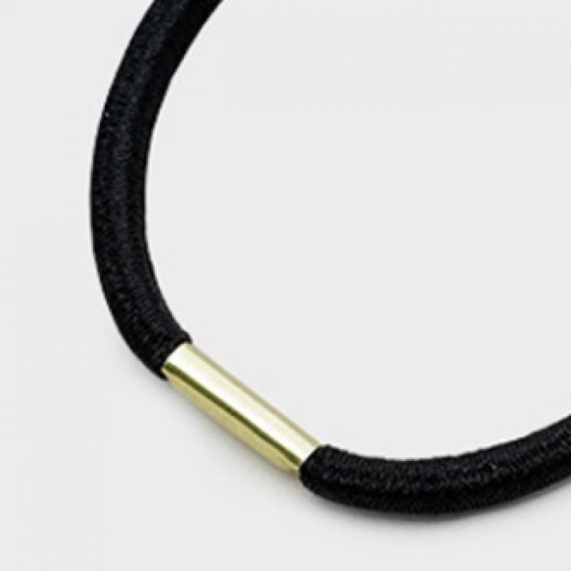 Daiso Black Hair Ties  Pack Of 40